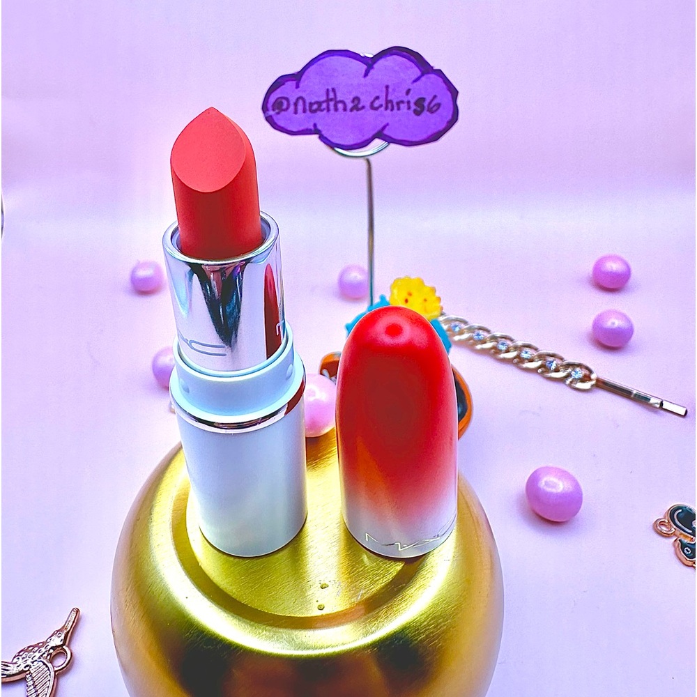 MAC Cosmetics Powder Kiss Lipstick in ORANGE ODDITY Limited Ed 1.5g NEW